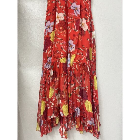 Johnny Was Jade Nidra Silk Wrap Dress Women’s Size Medium Floral (no Belt) Fairy - Picture 7 of 15